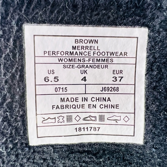 Merrell Dewbrook Waterproof Insulated Winter Ankle Boots Size 6.5 Brown Suede - Picture 11 of 14